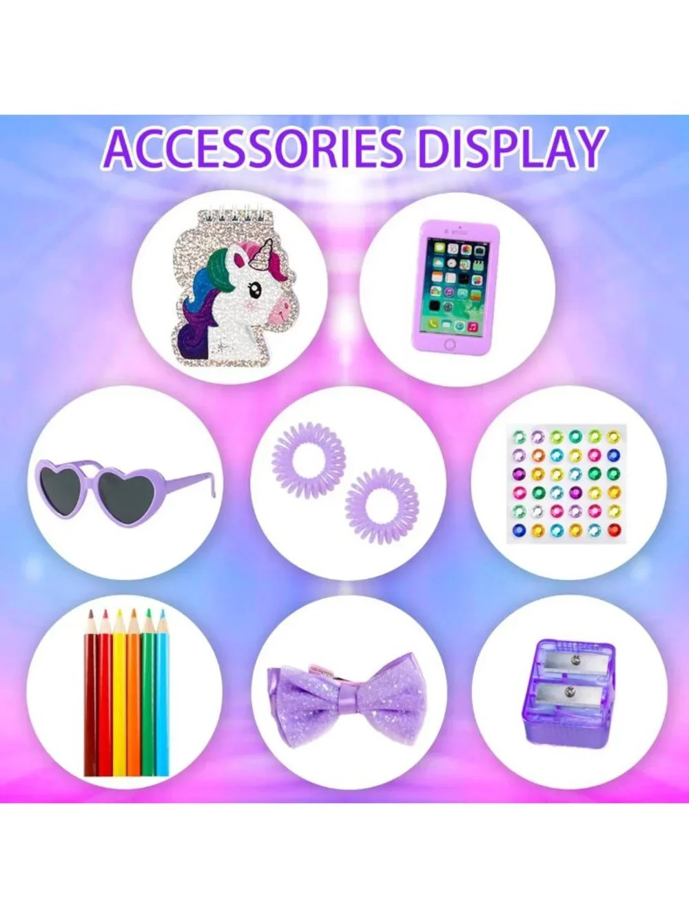 17-Piece 18-Inch Doll Clothes & Accessories Set for Girls - Fun School Supplies!